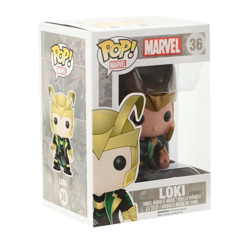 Funko Pop Marvel 36 Loki Vinyl Bobble Head Figure‎ New Vaulted